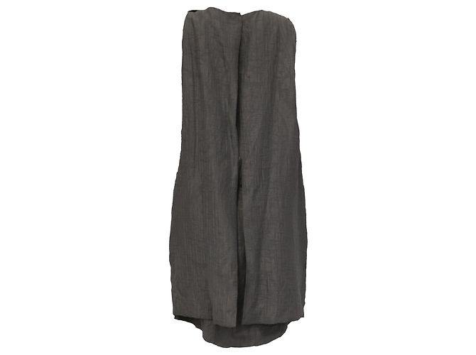 Vestido a la rodilla Armani Collezioni en algodón gris - vista 4