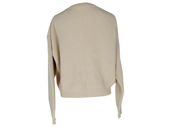 Reformation Cove Pullover aus weißer Baumwolle Roh - Ansicht 2