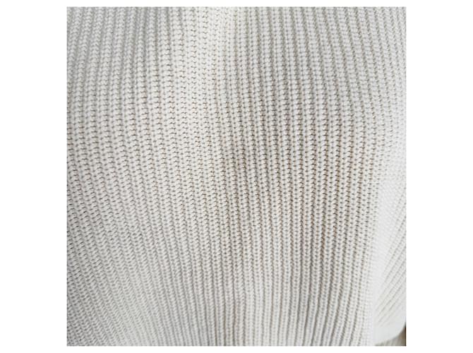 Reformation Cove Pullover aus weißer Baumwolle Roh - Ansicht 7