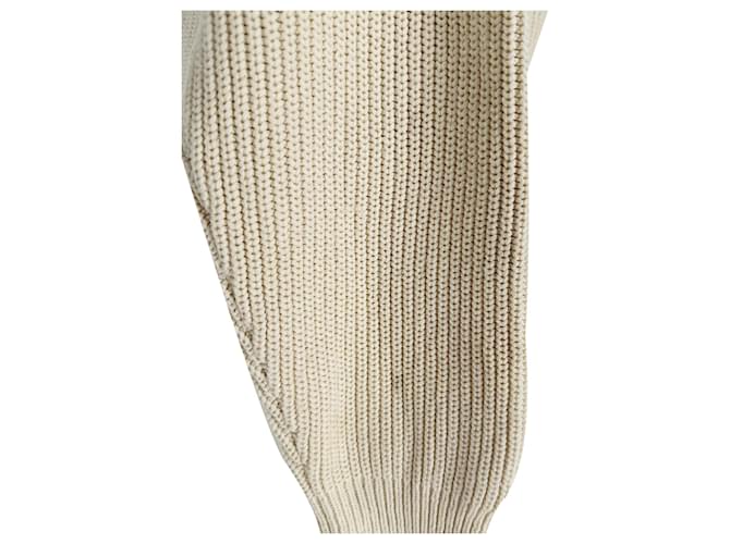 Reformation Cove Pullover aus weißer Baumwolle Roh - Ansicht 8