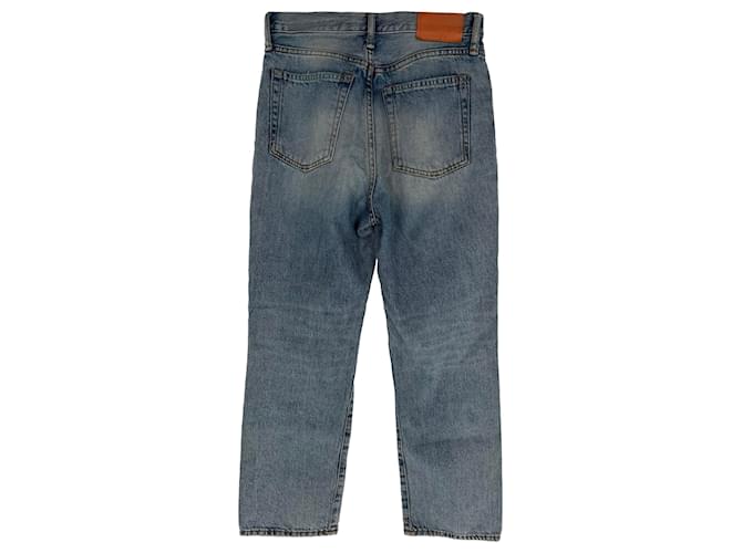 Jeans Acne Studios Distressed in cotone blu - vista 2