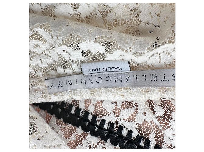 Stella Mc Cartney Stella McCartney Midi-Kleid mit besticktem Slogan aus Multicolour-Polyamid Mehrfarben - Ansicht 4
