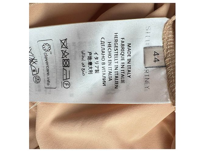 Stella Mc Cartney Stella McCartney Midi-Kleid mit besticktem Slogan aus Multicolour-Polyamid Mehrfarben - Ansicht 5