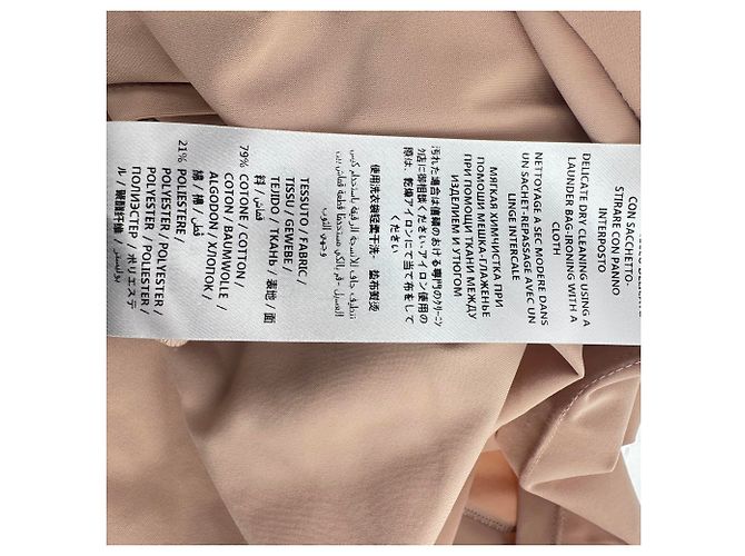 Stella Mc Cartney Stella McCartney Midi-Kleid mit besticktem Slogan aus Multicolour-Polyamid Mehrfarben - Ansicht 6