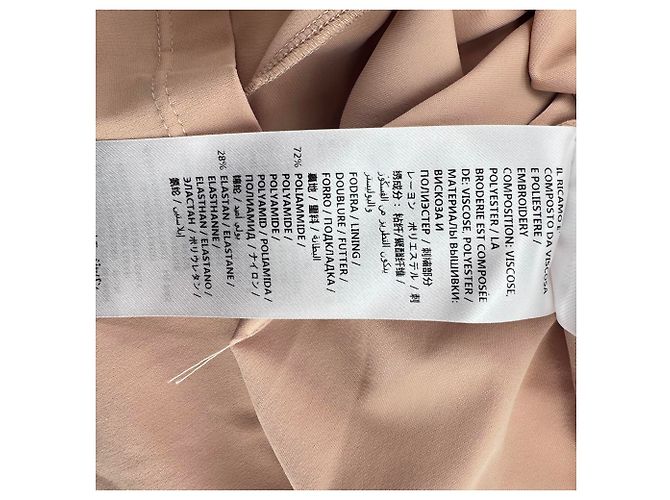 Stella Mc Cartney Stella McCartney Midi-Kleid mit besticktem Slogan aus Multicolour-Polyamid Mehrfarben - Ansicht 7