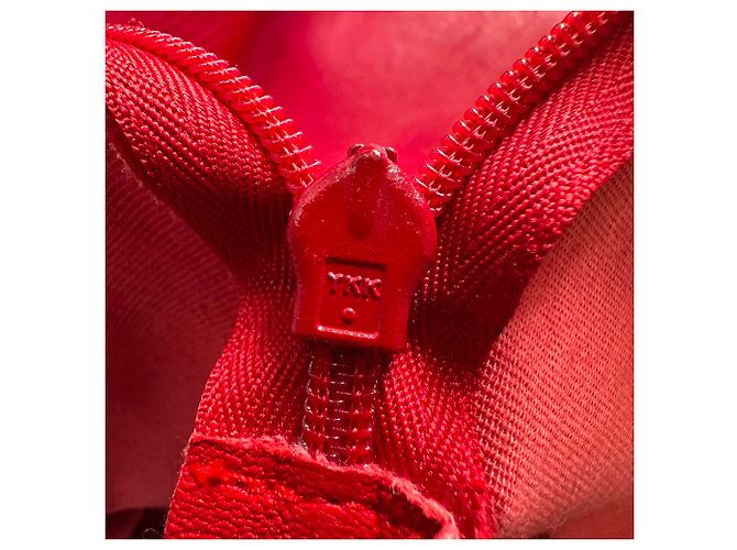 Falda midi Joseph en cuero rojo Roja - vista 5