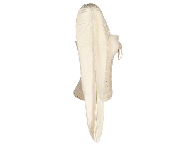 Top Isadora de Reformation en viscosa beige - vista 2