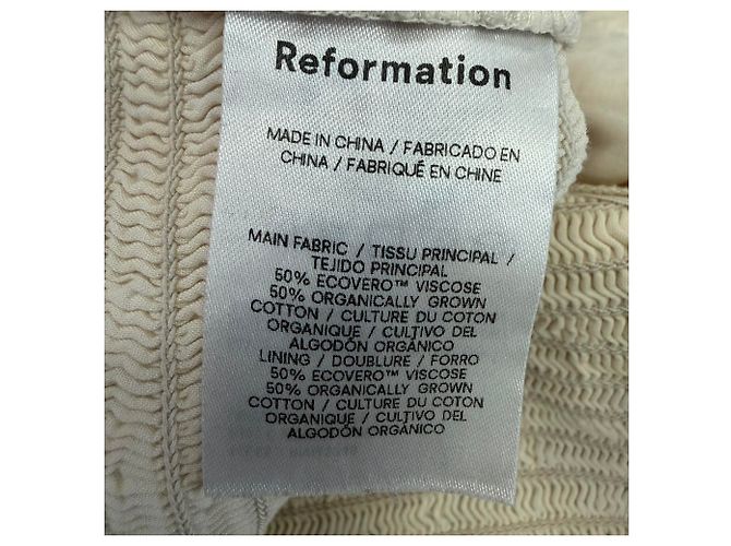 Top Isadora de Reformation en viscosa beige - vista 5