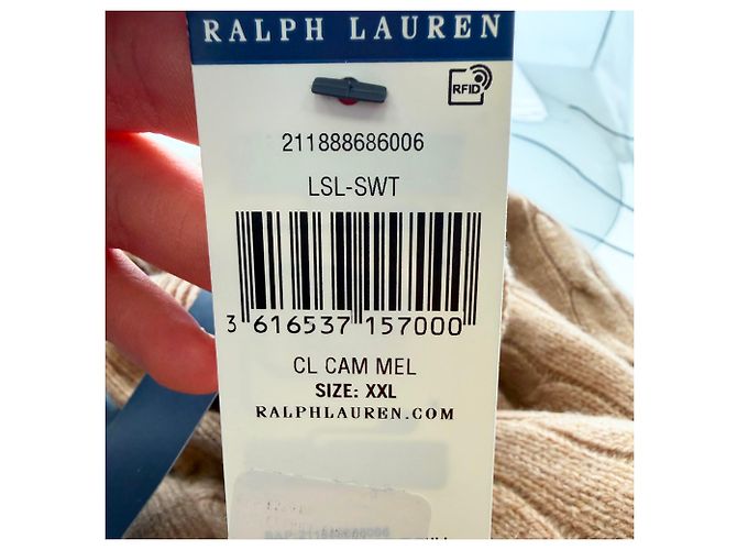 Polo Ralph Lauren Rollkragenpullover aus Zopfstrick in Tan Wolle Braun Beige - Ansicht 15