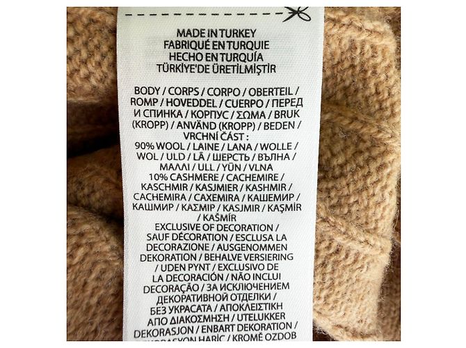 Polo Ralph Lauren Rollkragenpullover aus Zopfstrick in Tan Wolle Braun Beige - Ansicht 5