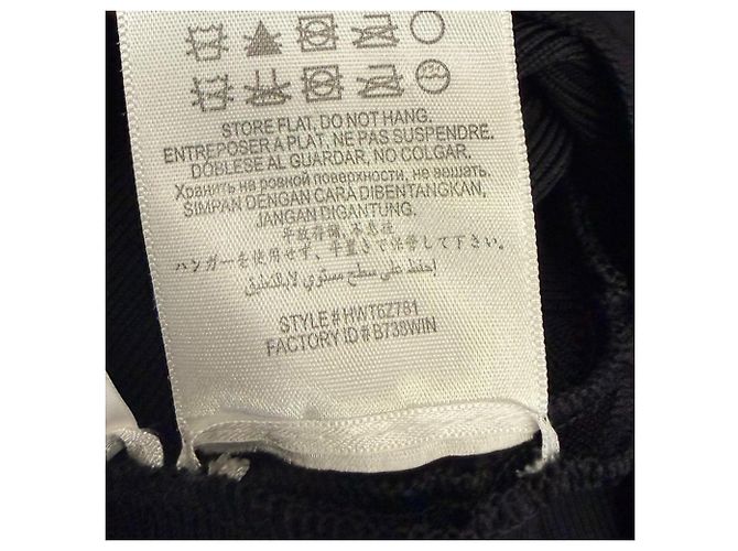 Vestido mini con flecos LeiLei en rayón negro de Herve Leger - vista 7