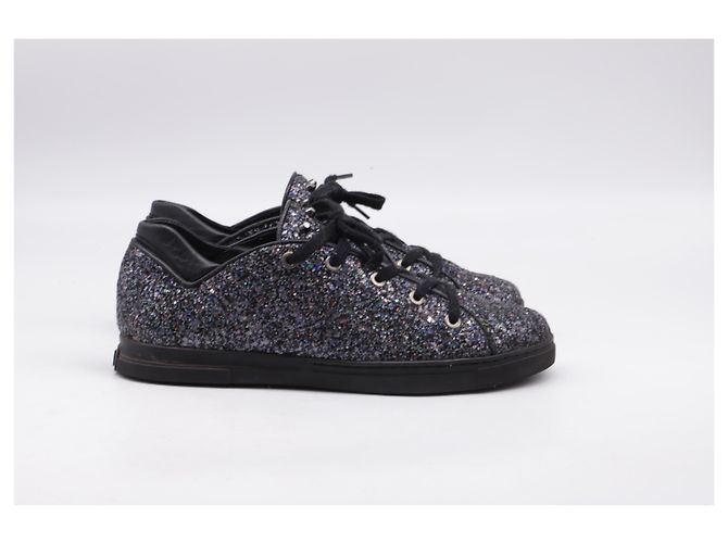 Sneakers basse Stuart Weitzman in glitter multicolore - vista 10