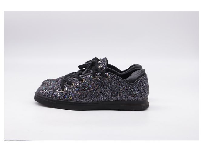 Sneakers basse Stuart Weitzman in glitter multicolore - vista 11