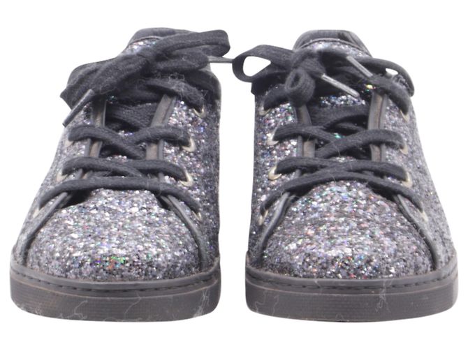 Sneakers basse Stuart Weitzman in glitter multicolore - vista 2