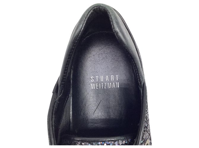 Sneakers basse Stuart Weitzman in glitter multicolore - vista 6