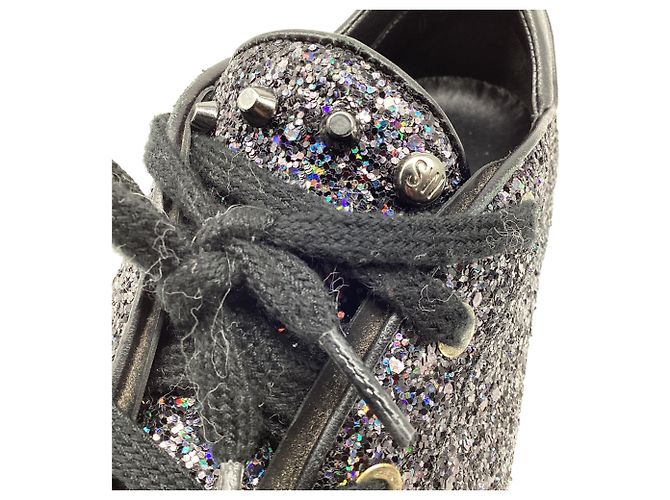 Sneakers basse Stuart Weitzman in glitter multicolore - vista 8