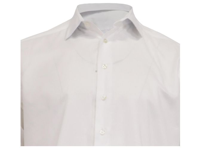 Etro Button-Down-Hemd aus weißer Baumwolle Roh - Ansicht 2