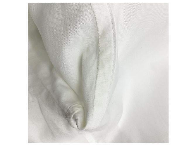 Etro Button-Down-Hemd aus weißer Baumwolle Roh - Ansicht 6