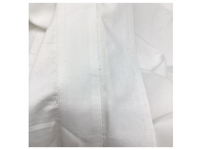 Etro Button-Down-Hemd aus weißer Baumwolle Roh - Ansicht 7