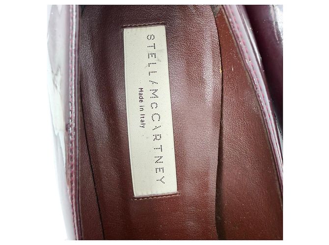 Stella Mc Cartney Décolleté a punta Stella McCartney in vernice bordeaux Rosso Bordò - vista 7