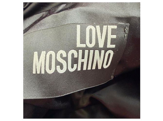 Abrigo con cremallera Love Moschino en poliéster negro - vista 4