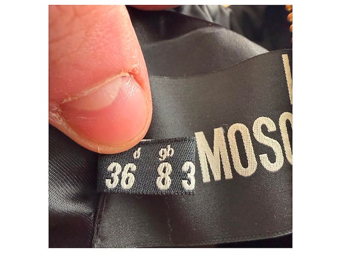 Abrigo con cremallera Love Moschino en poliéster negro - vista 6