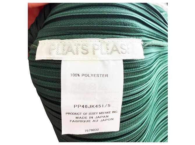 Kurzärmelige Bluse Pleats Please aus Polyester in Grün - Ansicht 4