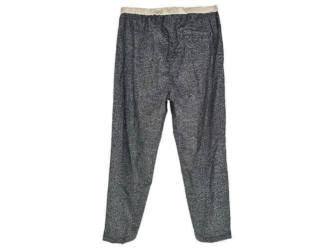Max Mara Sportmax Hose aus elastischem Tweed in Grau aus Wolle - Ansicht 2