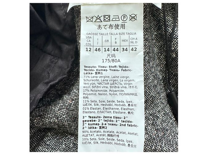 Max Mara Sportmax Hose aus elastischem Tweed in Grau aus Wolle - Ansicht 4