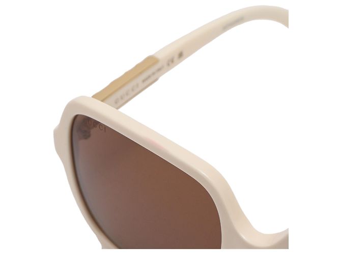 Gafas de sol oversize Gucci GG1189SA en acetato marfil Blanco Crudo - vista 16