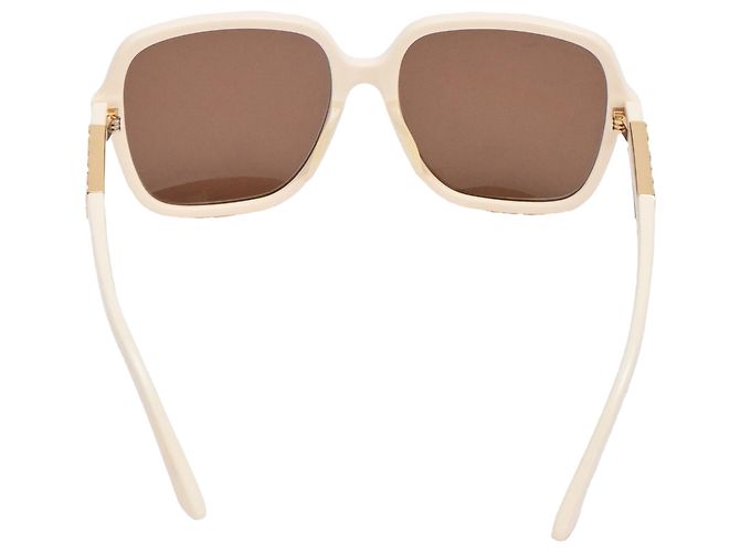 Gafas de sol oversize Gucci GG1189SA en acetato marfil Blanco Crudo - vista 3