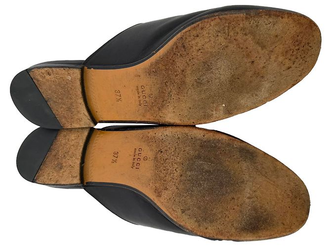 Mocassini Princetown Gucci in pelle nera Nero - vista 7