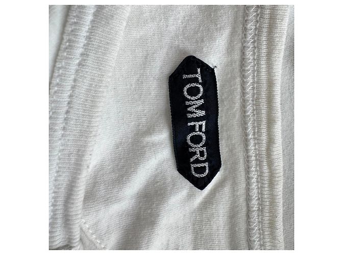 Maglietta Henley a maniche lunghe Tom Ford in cotone bianco - vista 4