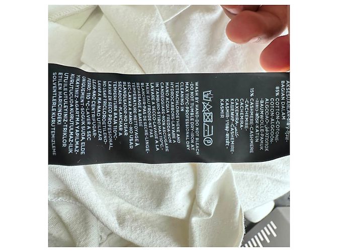 Maglietta Henley a maniche lunghe Tom Ford in cotone bianco - vista 6