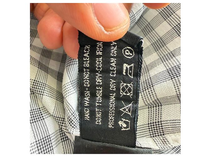 Tom Ford Gingham-Hemd aus schwarzer Baumwolle - Ansicht 10