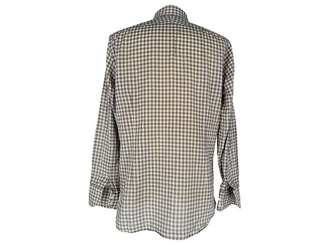 Tom Ford Gingham-Hemd aus schwarzer Baumwolle - Ansicht 3