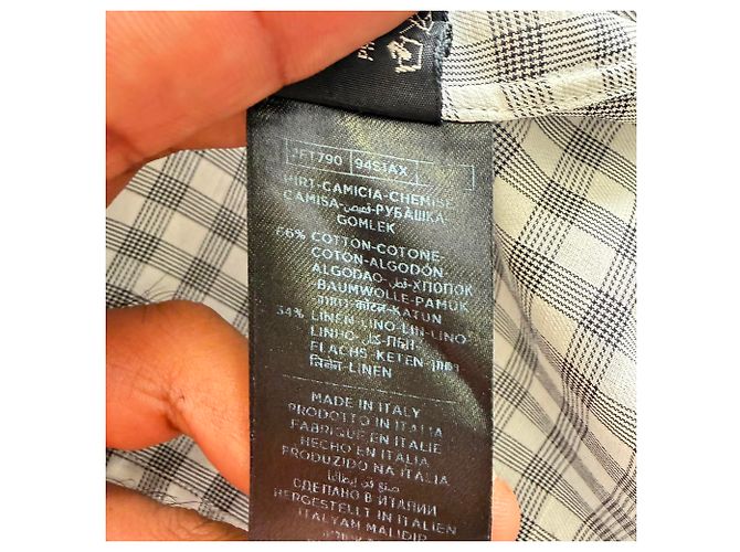 Tom Ford Gingham-Hemd aus schwarzer Baumwolle - Ansicht 7