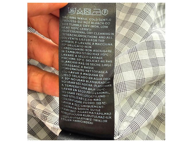 Tom Ford Gingham-Hemd aus schwarzer Baumwolle - Ansicht 8