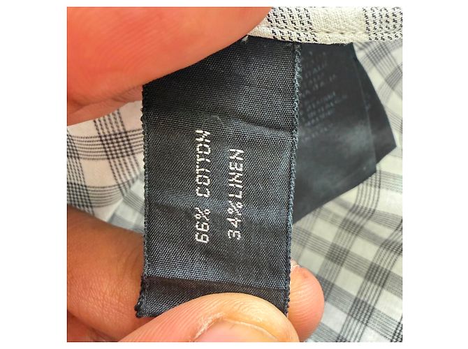 Tom Ford Gingham-Hemd aus schwarzer Baumwolle - Ansicht 9