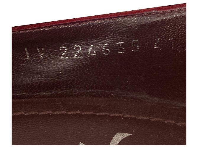 Yves Saint Laurent Décolleté Aliama Saint Laurent in scamosciato bordeaux Bordò - vista 6