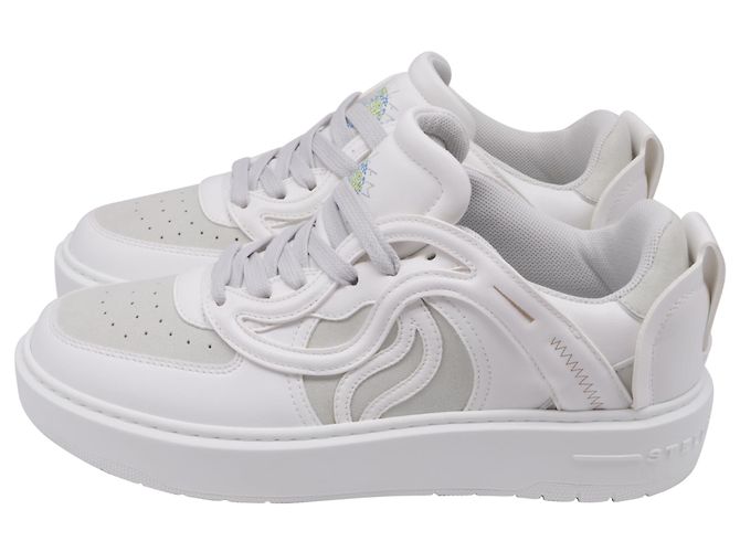 Stella Mc Cartney Sneakers S-Wave in pelle bianca Stella McCartney Bianco - vista 4