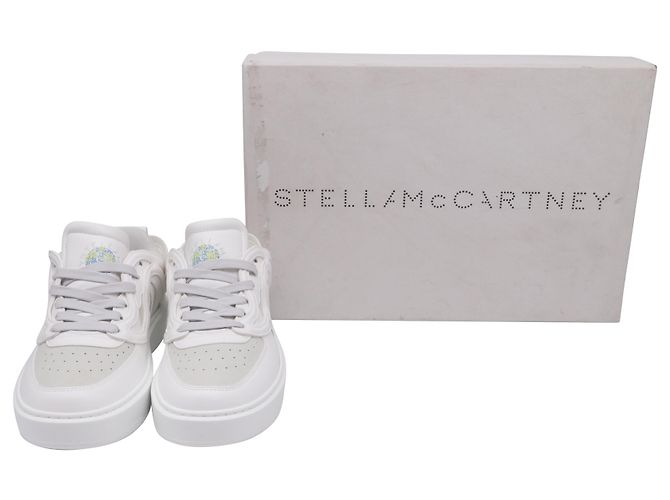 Stella Mc Cartney Sneakers S-Wave in pelle bianca Stella McCartney Bianco - vista 7