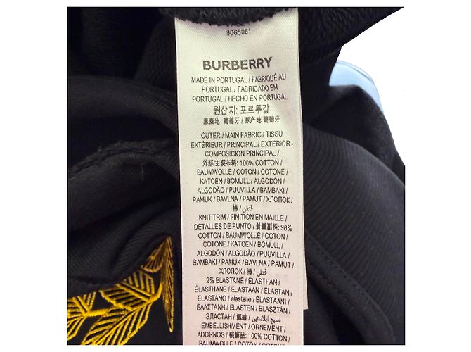 Burberry England Unlimited Sweatshirt aus schwarzer Baumwolle - Ansicht 8