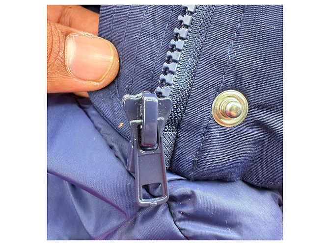 Love Moschino Bomber Jacket in Navy Blue Polyester - view 11