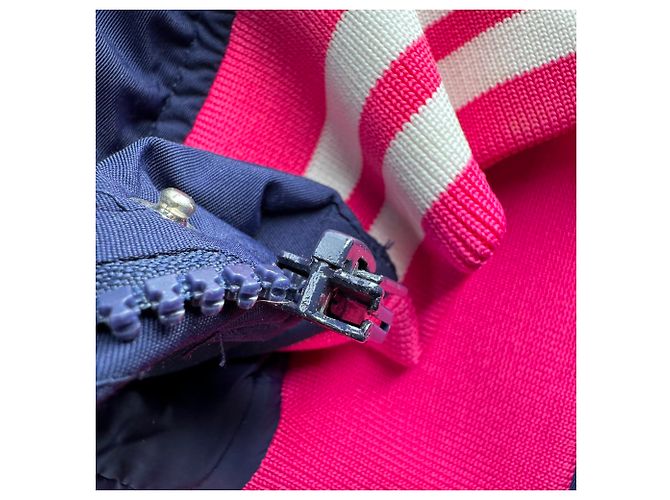 Love Moschino Bomber Jacket in Navy Blue Polyester - view 13