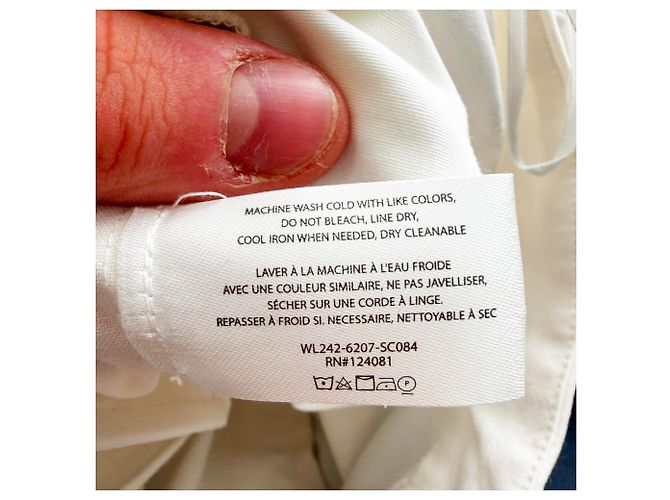 Pantalones anchos plisados en algodón blanco Proenza Schouler - vista 5
