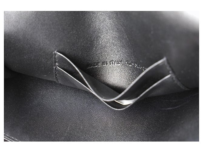 Dior Cannage Caro Gürteltasche mit Kette aus schwarzem Leder - Ansicht 13