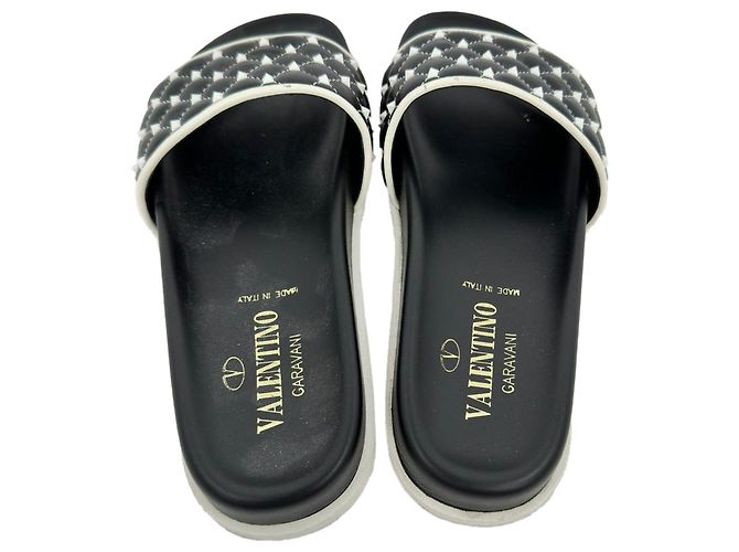 Red Valentino Sandali Rockstud Valentino Garavani in pelle nera Nero - vista 6