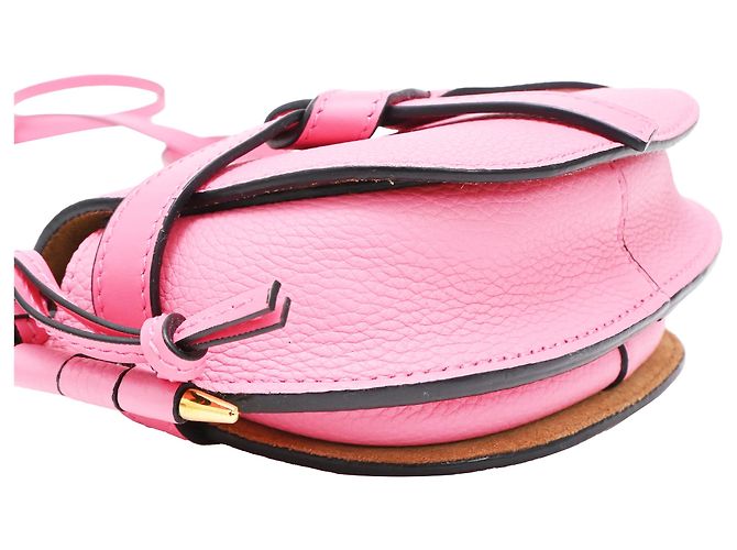 Mini Gate Crossbody Bag en piel de becerro rosa Loewe - vista 14