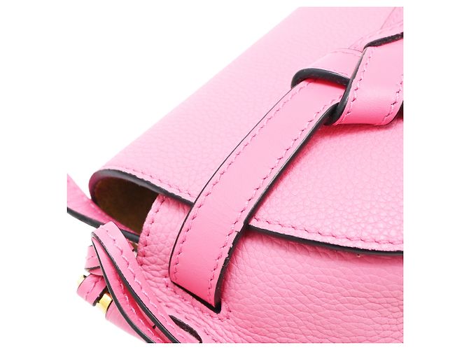 Mini Gate Crossbody Bag en piel de becerro rosa Loewe - vista 18